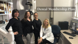 Dental Membership Plan with the team pictured, Liel, Erica, Jackie and Dr. Dooley